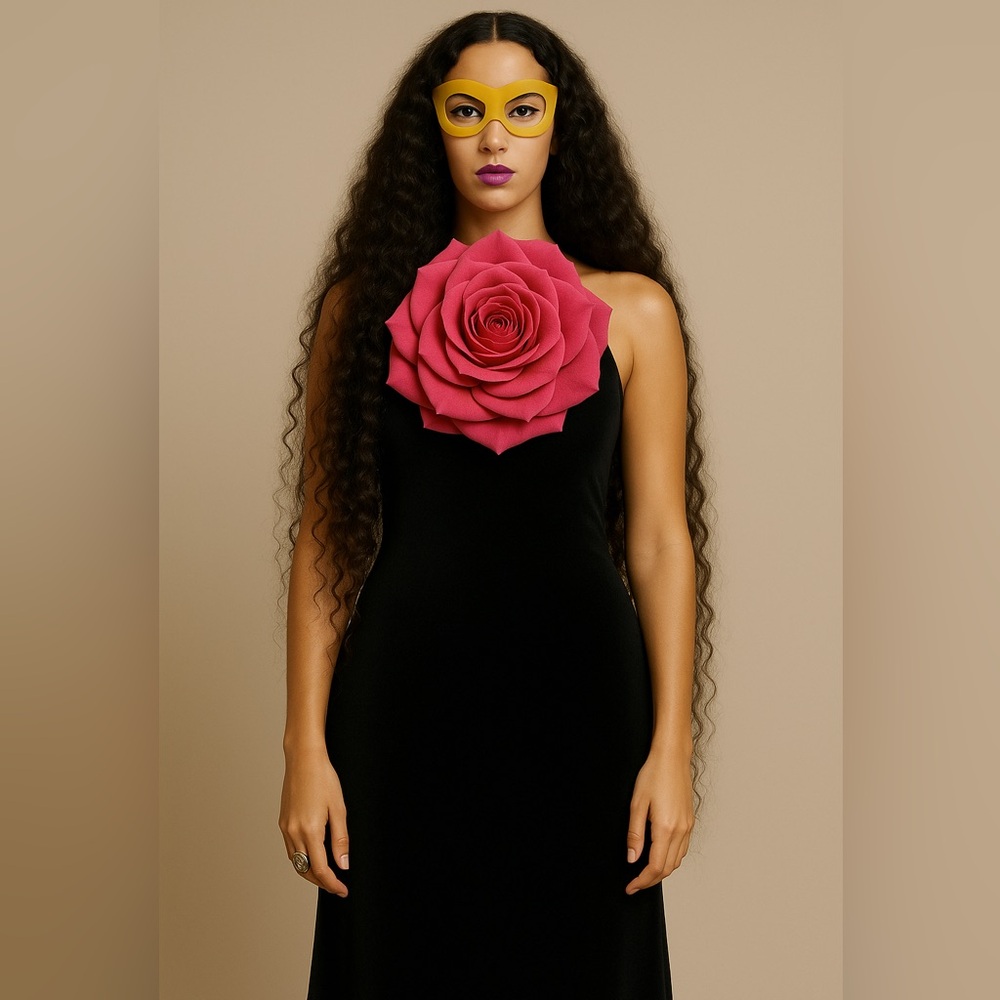 Rose Will Choker Necklace Handmade Beauty - Picture 3 of 3